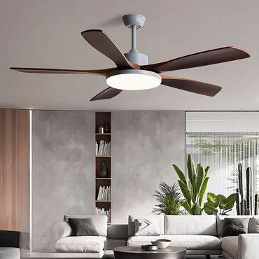Eloer Minimalist Ceiling Fan with Light for Living Room