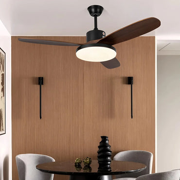 Eloer Wood 3 Blade Ceiling Fan with Light