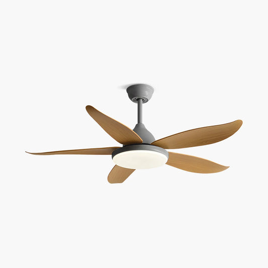 Eloer 5 Blade Contemporary Ceiling Fan Lamp
