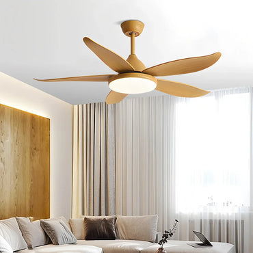 Eloer 5 Blade Contemporary Ceiling Fan Lamp