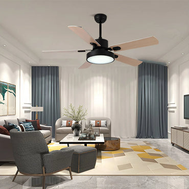 Eloer 5 Blade Vintage Ceiling Fan Light for Living Room