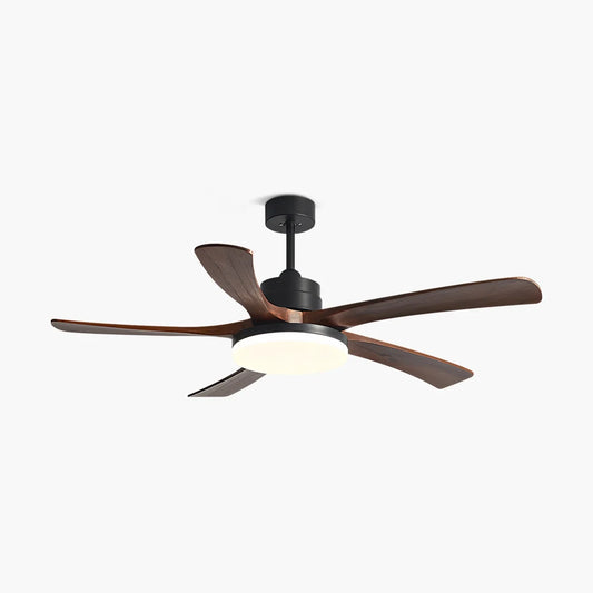 Eloer High Wind Solid Wood Ceiling Fan Light