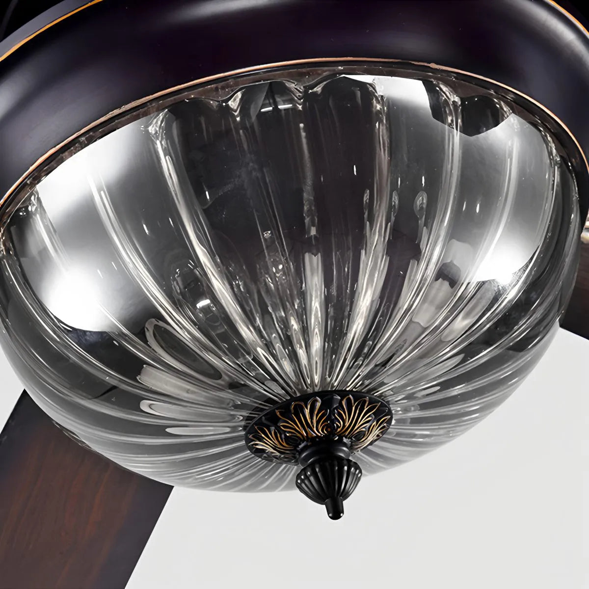 Eloer Vintage Wood Ceiling Fan Lamp for Living Room