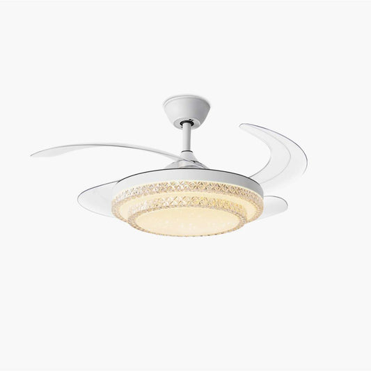 Eloer Dimmable Remote Hugger Ceiling Fan Light