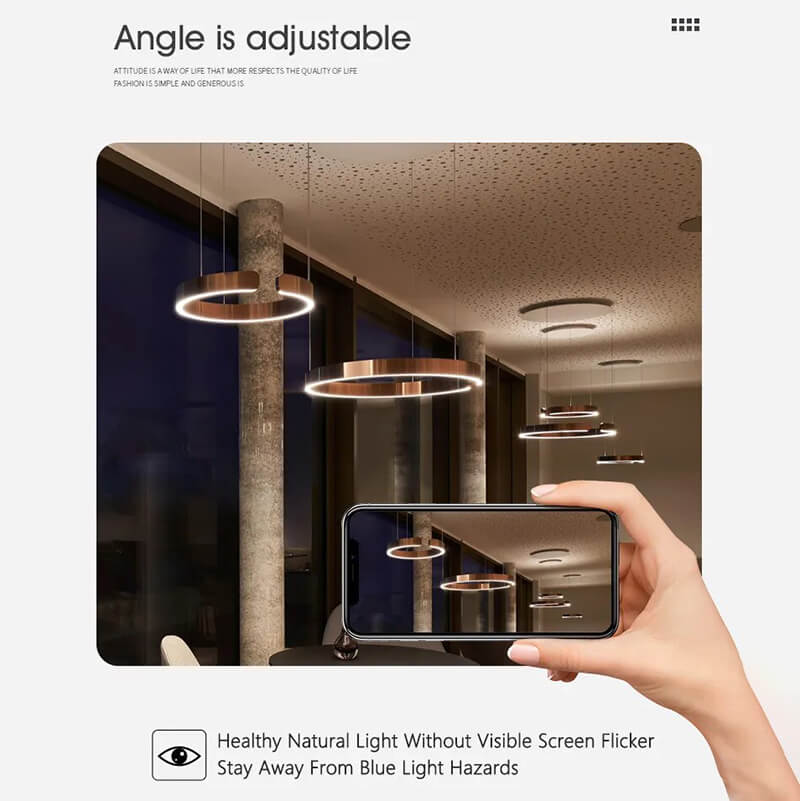 Eloer Modern Ring LED Chandelier for Living Room