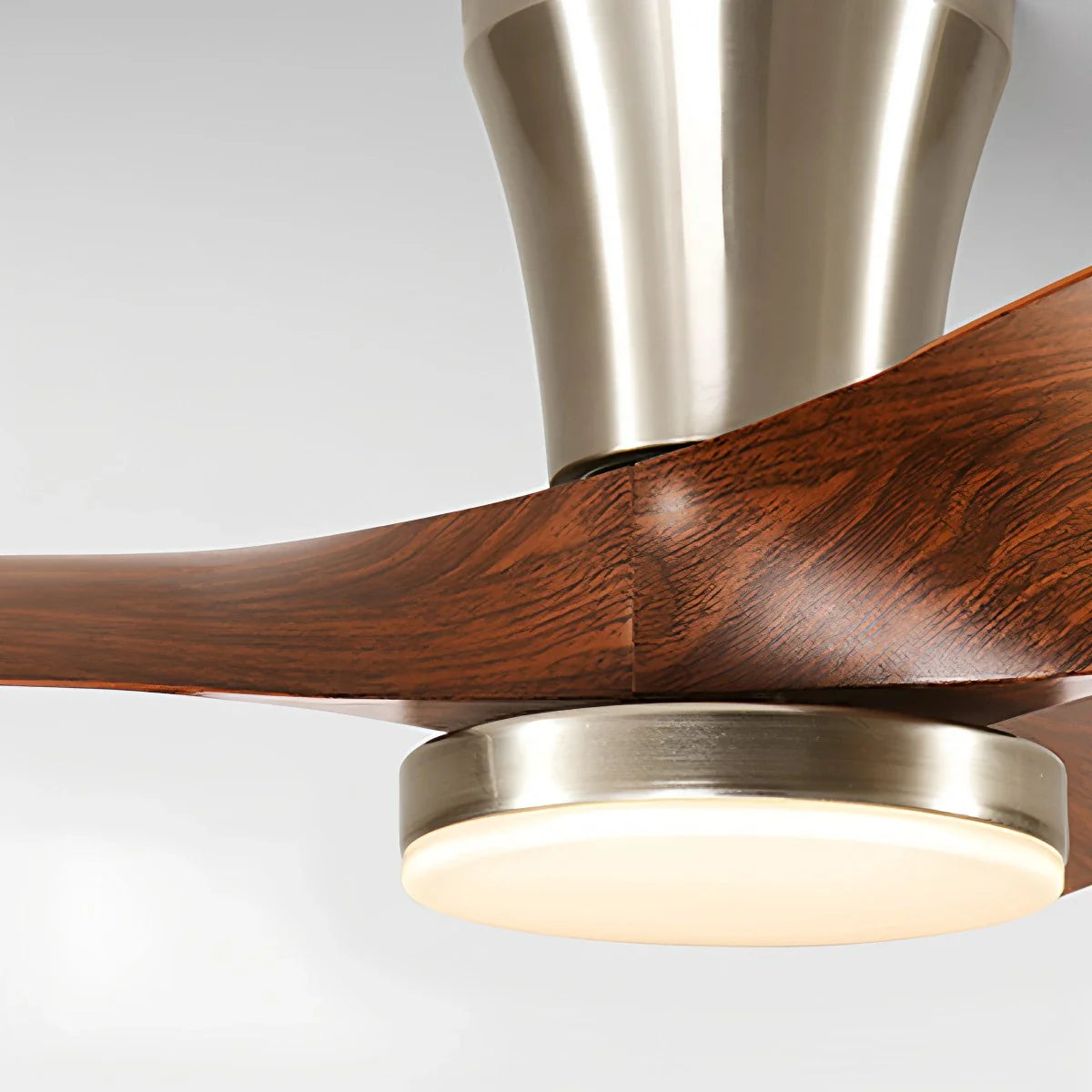 Eloer Nordic LED Ceiling Fan with Light for Living Room