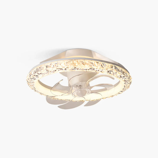 Eloer Creative Circular LED Ceiling Fan Light