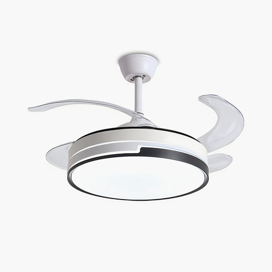 Eloer Remote Minimalist Hugger Ceiling Fan Light
