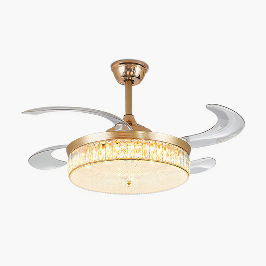 Remote Hugger Ceiling Fan Light for Low Ceilings