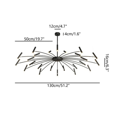 Eloer Modern Adjustable Candelabra Chandelier for Living Room