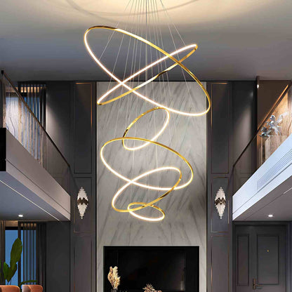 Eloer Large Tiered Ring Foyer Chandelier