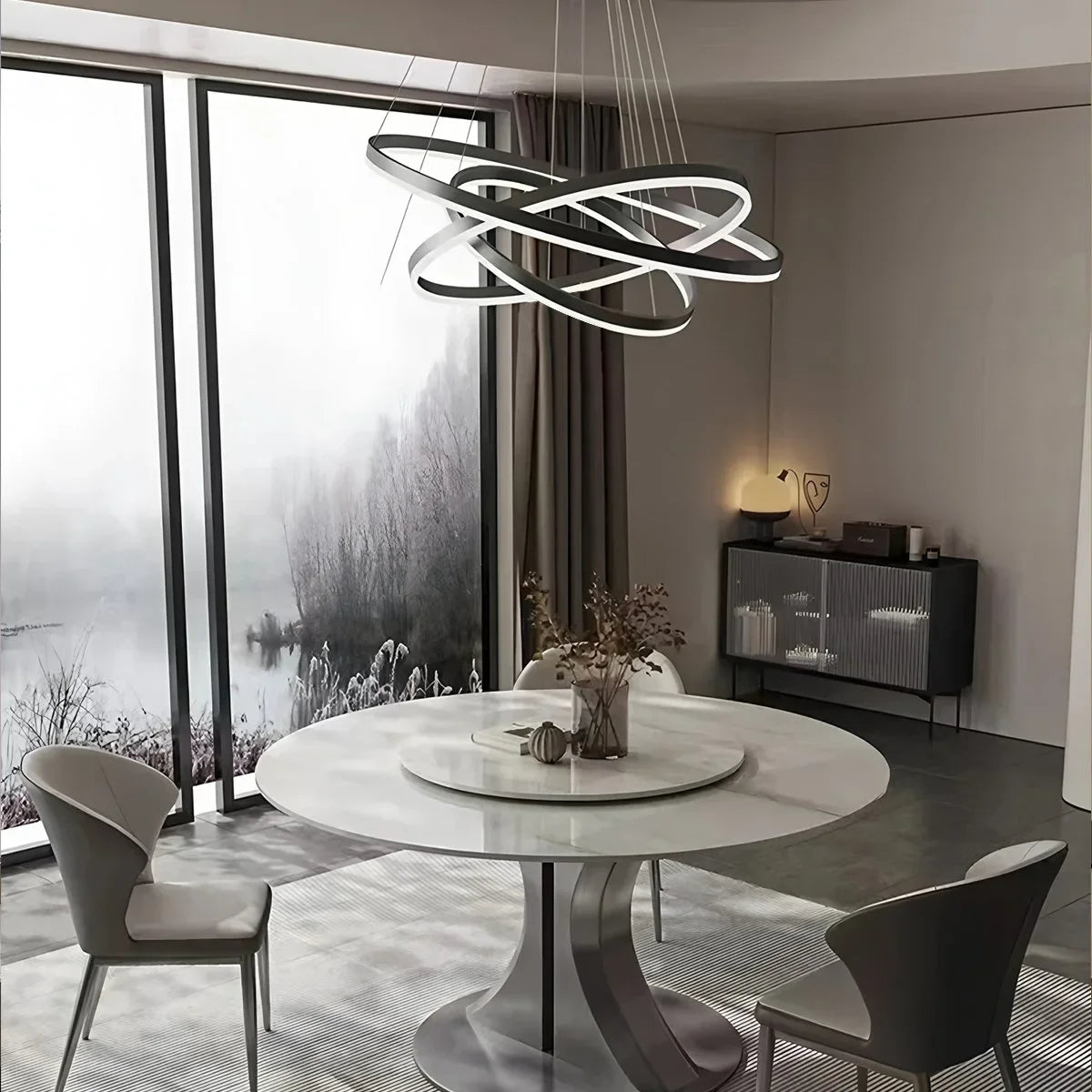Eloer Circle Layered Living Room Chandelier