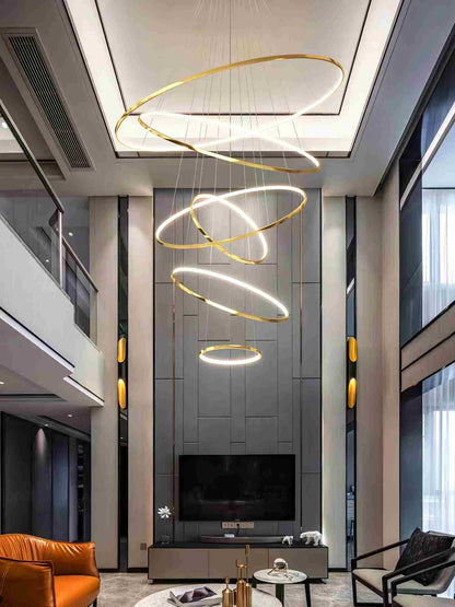 Eloer Large Tiered Ring Foyer Chandelier