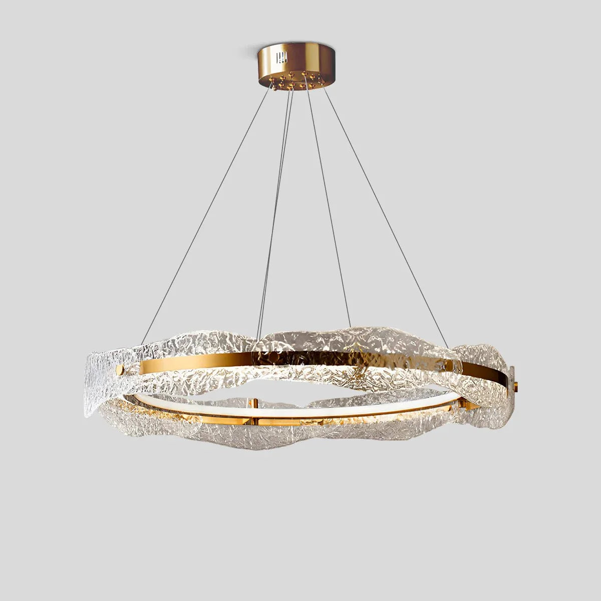 Eloer Water Pattern Glass Chandelier for Living Room