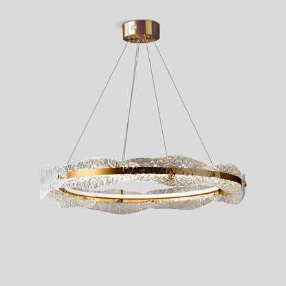 Eloer Water Pattern Glass Chandelier for Living Room