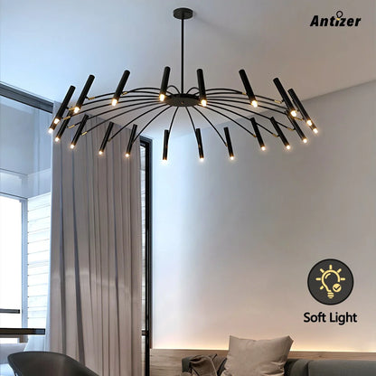 Eloer Modern Adjustable Candelabra Chandelier for Living Room