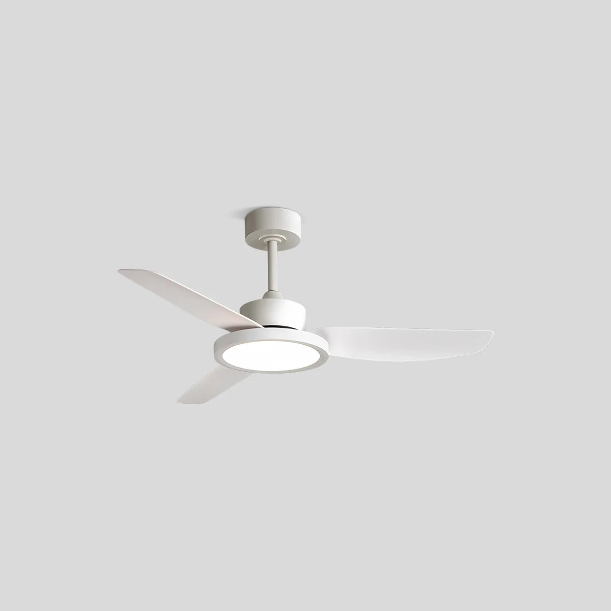 Eloer Modern White Ceiling Fans with Lights and Remote
