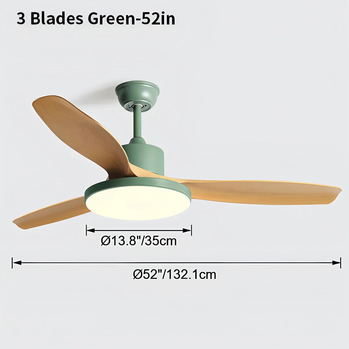 Eloer Scandi Reversible Ceiling Fan with Light