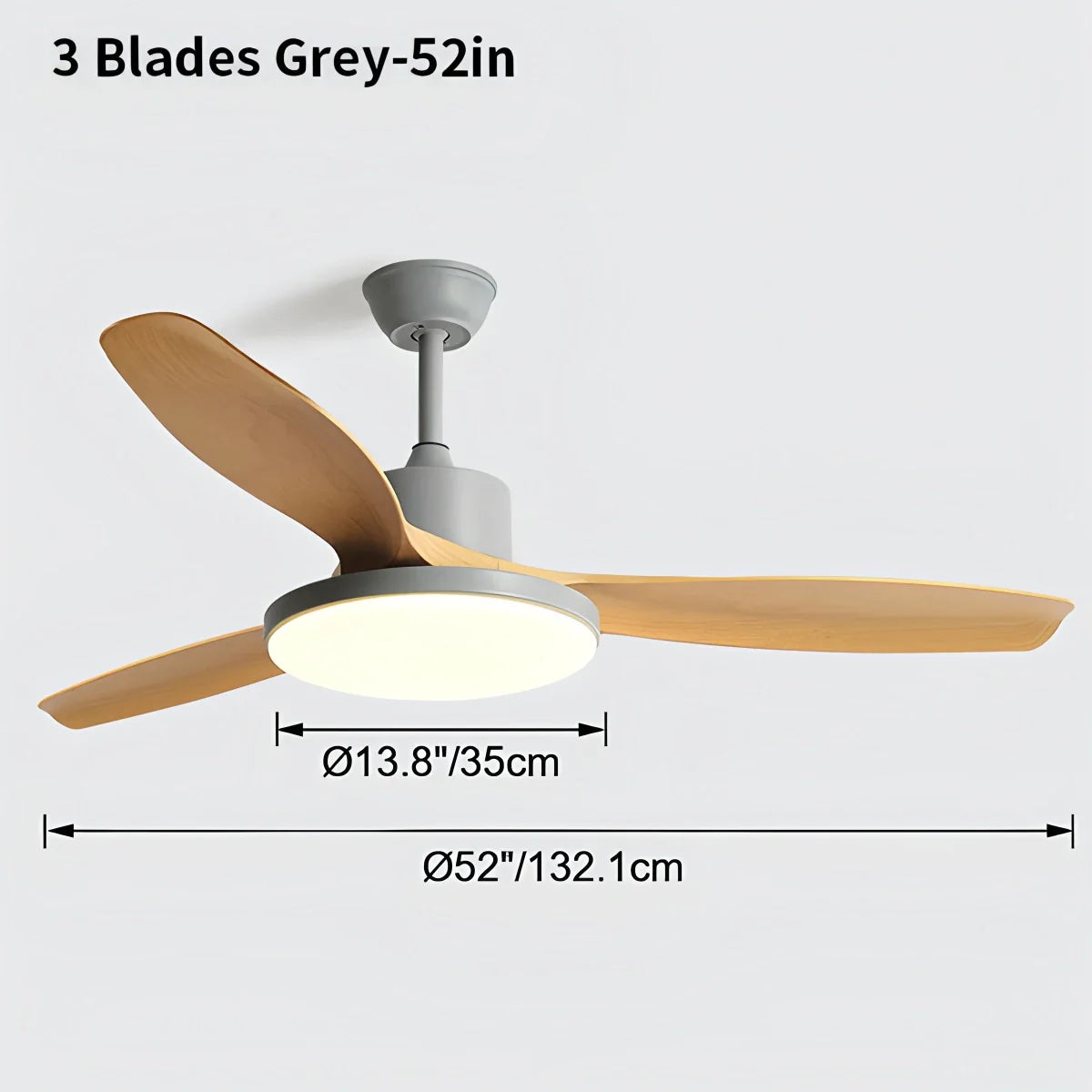 Eloer Scandi Reversible Ceiling Fan with Light