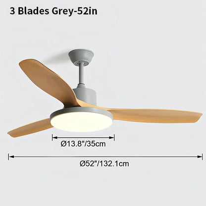 Eloer Scandi Reversible Ceiling Fan with Light