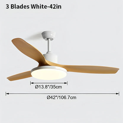 Eloer Scandi Reversible Ceiling Fan with Light
