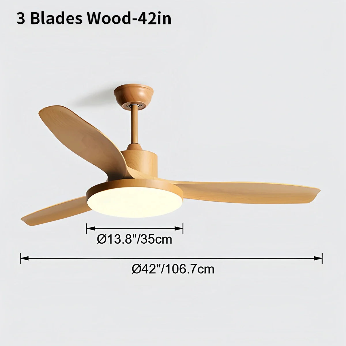 Eloer Scandi Reversible Ceiling Fan with Light