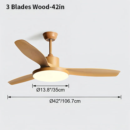 Eloer Scandi Reversible Ceiling Fan with Light