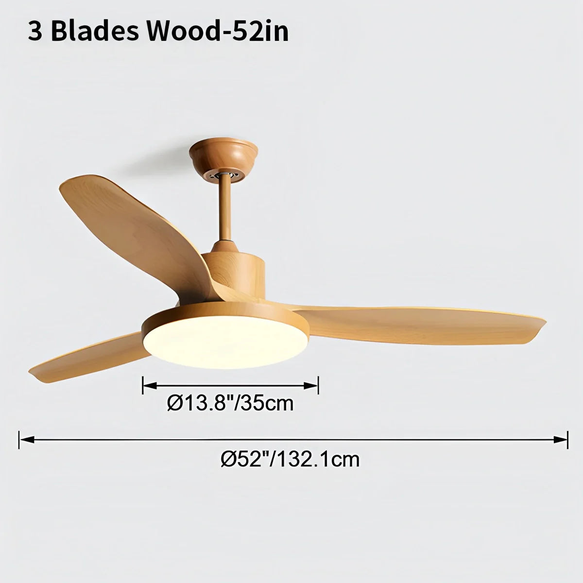 Eloer Scandi Reversible Ceiling Fan with Light