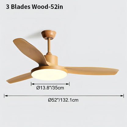 Eloer Scandi Reversible Ceiling Fan with Light