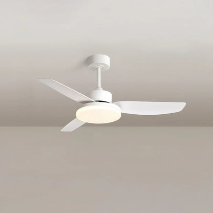 Eloer White Remote Control Ceiling Fan Light