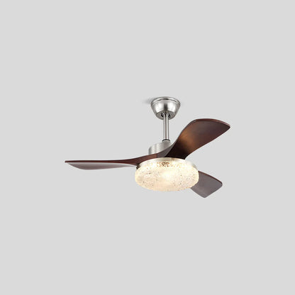 Eloer Vintage Luxury Solid Wood Ceiling Fan Light