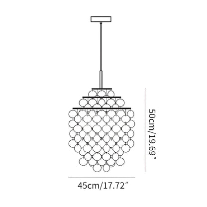 Eloer Round Shell Chandelier for Bedroom Living Room