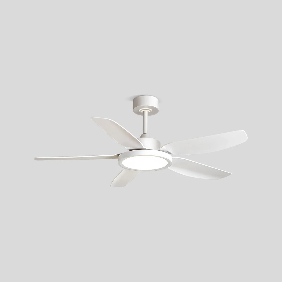 Eloer Modern White Ceiling Fans with Lights and Remote