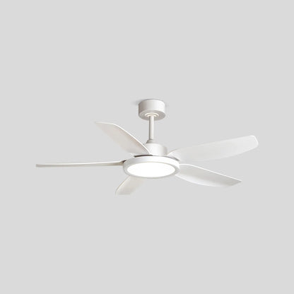 Eloer Modern White Ceiling Fans with Lights and Remote