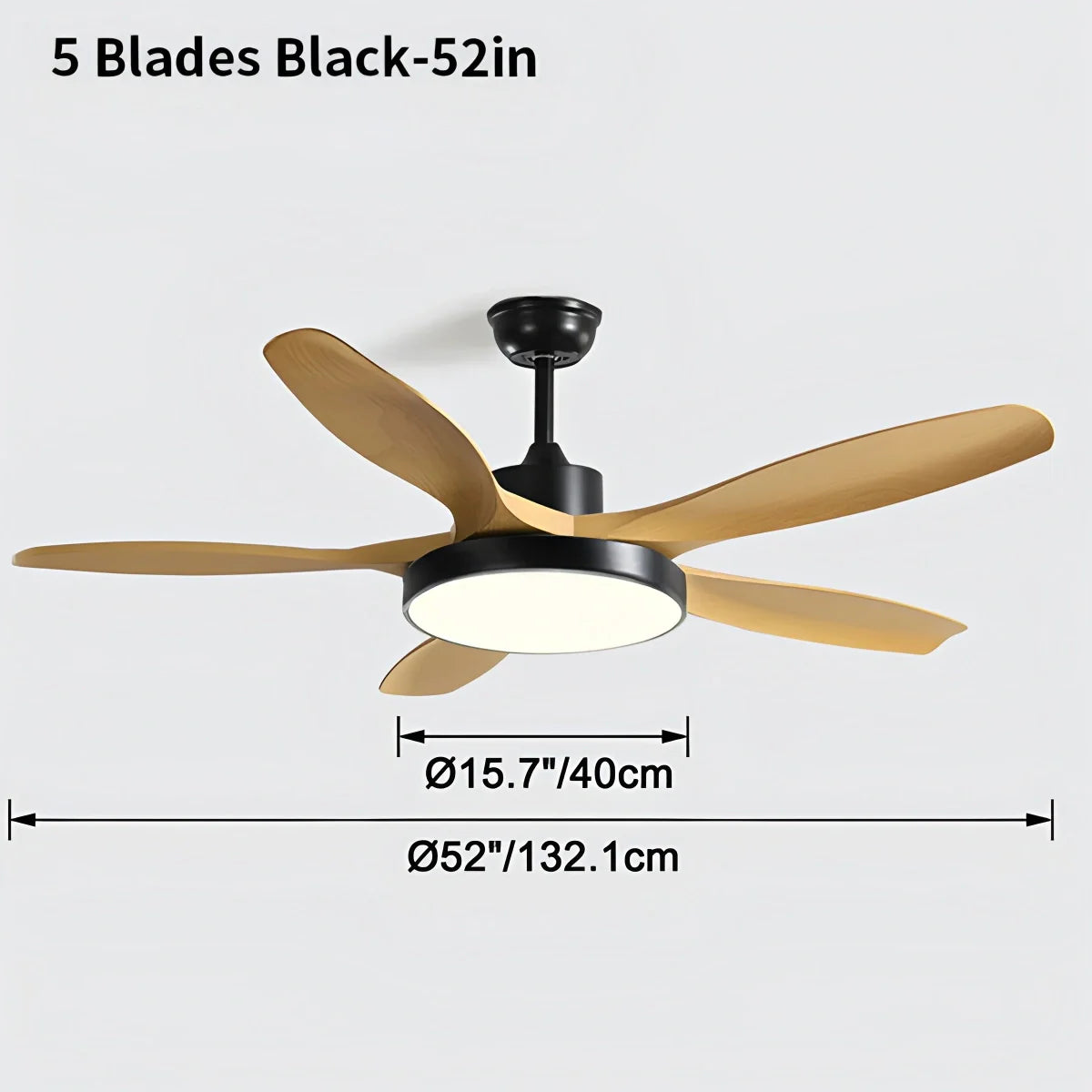 Eloer Scandi Reversible Ceiling Fan with Light