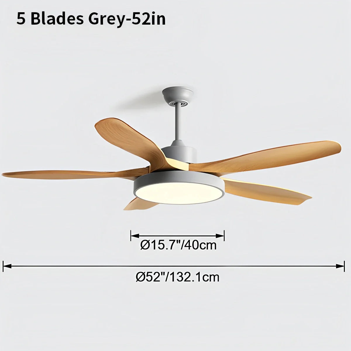 Eloer Scandi Reversible Ceiling Fan with Light