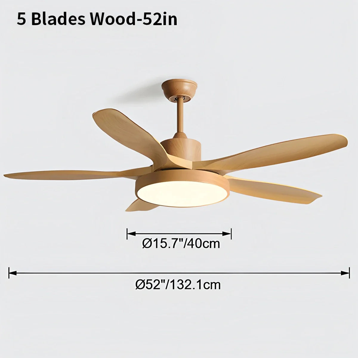 Eloer Scandi Reversible Ceiling Fan with Light