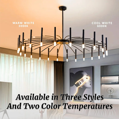 Eloer Modern Adjustable Candelabra Chandelier for Living Room