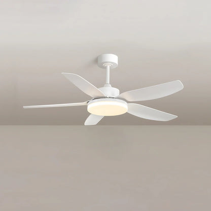 Eloer White Remote Control Ceiling Fan Light