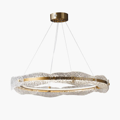 Eloer Water Pattern Glass Chandelier for Living Room
