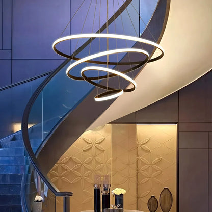 Eloer Circle Layered Living Room Chandelier