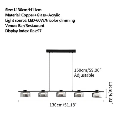 Eloer Light Luxury Creative Glass Chandelier