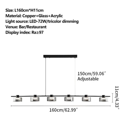 Eloer Light Luxury Creative Glass Chandelier