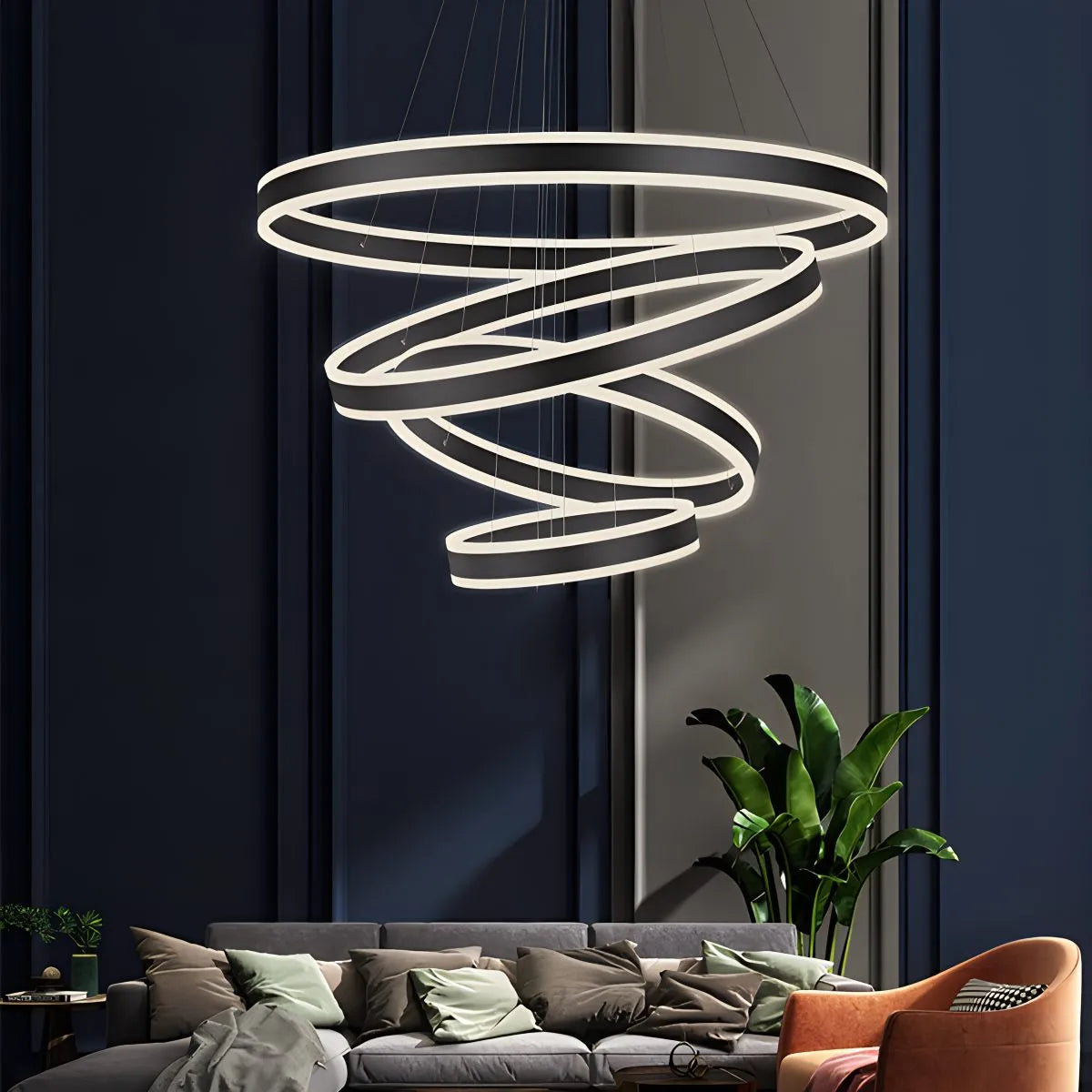 Eloer Circle Layered Living Room Chandelier
