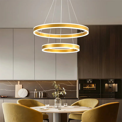 Eloer Circle Layered Living Room Chandelier