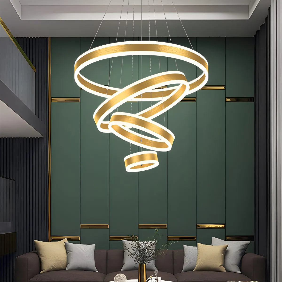 Eloer Circle Layered Living Room Chandelier