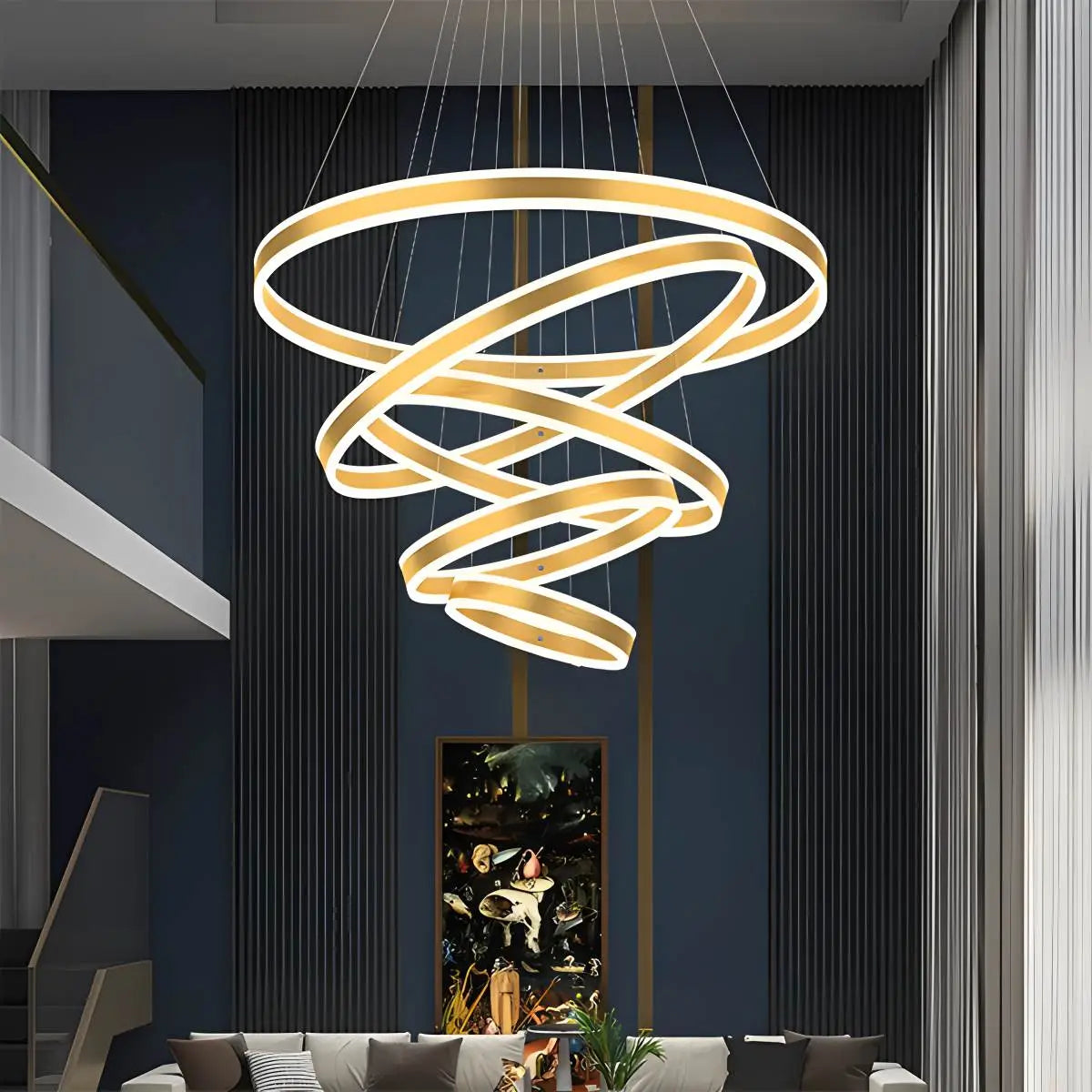 Eloer Circle Layered Living Room Chandelier