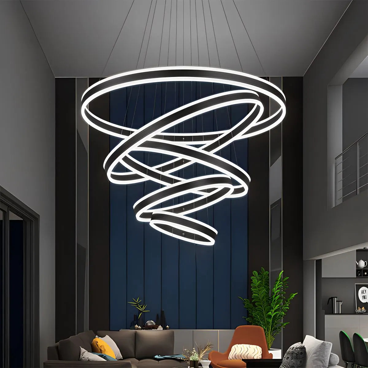 Eloer Circle Layered Living Room Chandelier