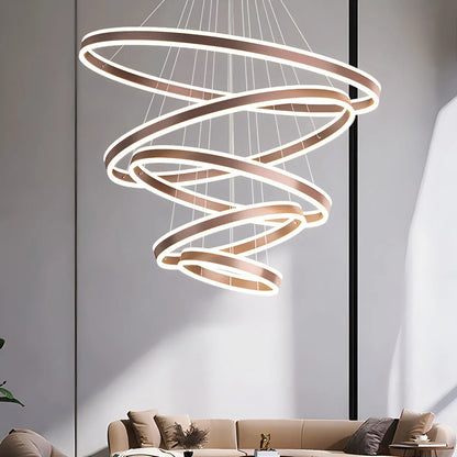 Eloer Circle Layered Living Room Chandelier