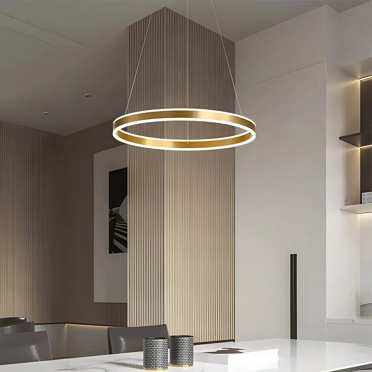 Eloer Circle Layered Living Room Chandelier